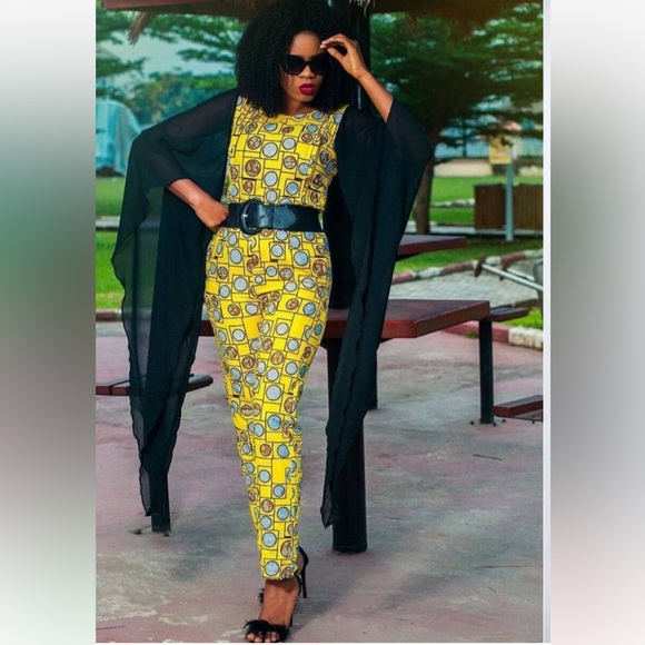 SGTC Batwing Ankara Jumpsuit - Picture 9 of 9